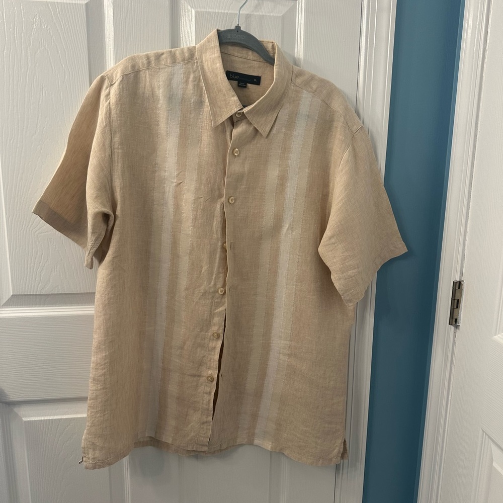 Men’s linen short sleeve shirt